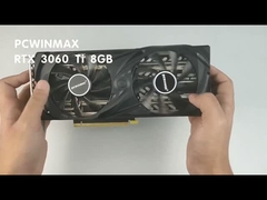 PCWINMAX RTX গ্রাফিক কার্ড RTX 3060ti 8GB ডুয়াল ফ্যান 12Pin 220W HDM1/DP ডেস্কটপের জন্য