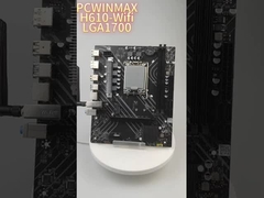 PCWINMAX H610 LGA1700 DDR4 ওয়াইফাই মাদারবোর্ড - ইন্টেল 12th জেনার CPU এর জন্য নির্ভরযোগ্য কর্মক্ষমতা