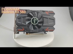 Radeon RX 560 4GB 128-বিট সিঙ্গল ফ্যান গ্রাফিক্স কার্ড গেমিং এবং মাল্টিমিডিয়া জন্য মসৃণ পারফরম্যান্স