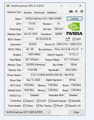 PCWINMAX GeForce GTX 1660 Super 6GB Graphics Card, 1408 CUDA Cores GDDR6 DisplayPort/HD/DVI Outputs GPU