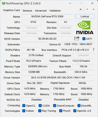 PCWINMAX Gaming GeForce RTX 2060 12B GDRR6 192-bit HD/DP 1695 MHz Boost Clock VR Ready Dual Fan Graphics Card