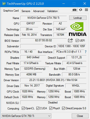PCWINMAX Geforce GTX 750 4GB GDDR5 128Bit 1020MHz Gaming Desktop GTX750 Graphics Card