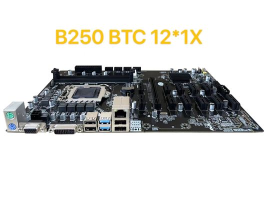 ডেস্কটপ মাইনিং মেইনবোর্ড B250 16GB I6 I7 I8 I9 প্রসেসর 2 DDR4 DIMM