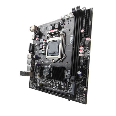 PCWINMAX H110 LGA1151 মাইক্রো ATX ডেস্কটপ মাদারবোর্ড, DDR4 ডুয়াল চ্যানেল সাপোর্ট ৬ষ্ঠ ৭ম প্রজন্মের i3 i5 i7 CPU, অফিস ও গেমিং পিসির জন্য, OEM পাইকারি