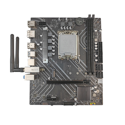 PCWINMAX H610 Wifi DDR4 Socket LGA1700 PCIe 4 SATA 6Gb/s mATX Motherboard for 12th 13th 14th Gen Intel Core i3 i5 i7